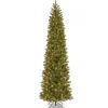 9 ft. Pre-Lit Downswept Douglas Fir Pencil Slim Tree with Dual Color LED Lights