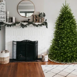 6.5 ft. Pre-Lit Dunhill Fir Blue Tree with Clear Lights