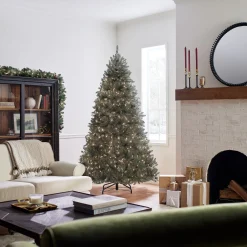 7.5 ft. Pre-Lit Dunhill Fir Blue Tree with Clear Lights