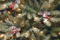 4.5 ft. Pre-Lit Dunhill Fir Frosted Tree with Clear Lights