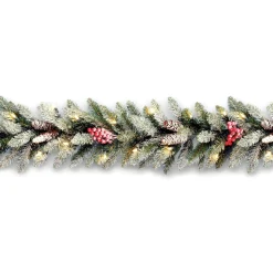 9 ft. Pre-Lit Dunhill Fir Garland with Clear Lights