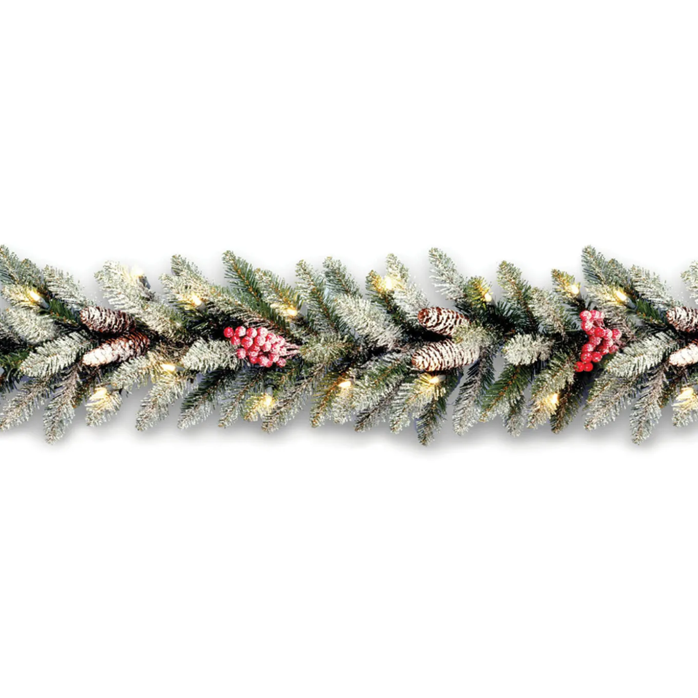 9 ft. Pre-Lit Dunhill Fir Garland with Clear Lights