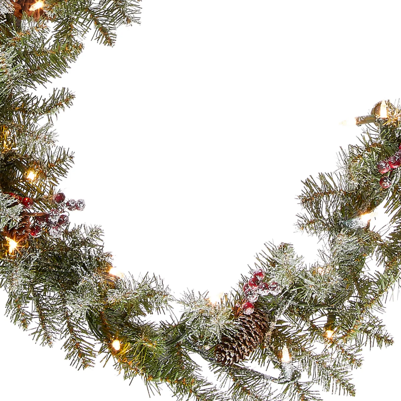 9 ft. Pre-Lit Dunhill Fir Garland with Clear Lights