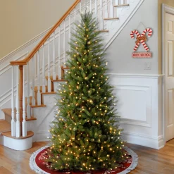 6.5 ft. Pre-Lit Dunhill Fir Slim Tree with Clear Lights