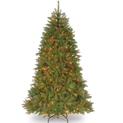 7.5 ft. Pre-Lit Dunhill Fir Tree with Multicolor Lights