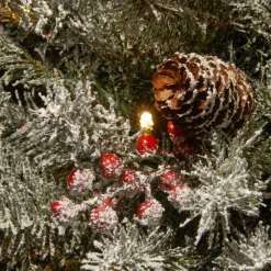 3 ft. Pre-Lit Dunhill Fir Tree with Warm White LED Lights