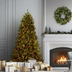 6 ft. Pre-Lit Dunhill Fir Tree with Clear Lights