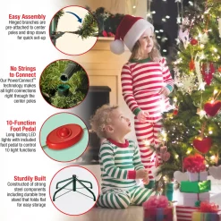 9 ft. Pre-Lit Dunhill Fir Tree with PowerConnect Dual Color LED Lights