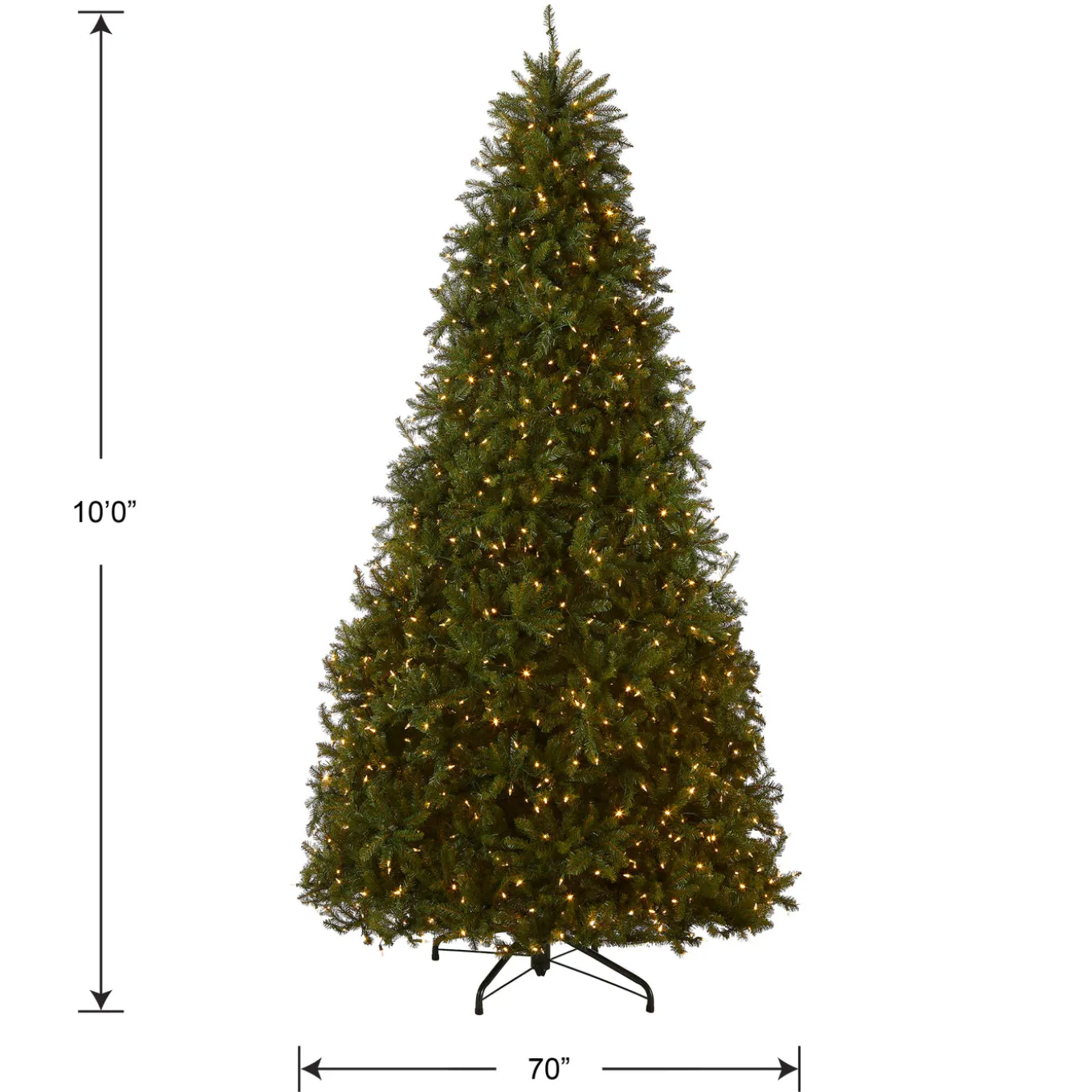 10 ft. Pre-Lit Dunhill Fir Tree with Dual Color LED Lights