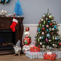 4.5 ft. Pre-Lit Dunhill Fir Tree with Multicolor Lights