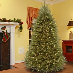 9 ft. Pre-Lit Dunhill Fir Tree with 900 Clear Lights