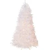 7 ft. Pre-Lit Dunhill Fir White Tree with Clear Lights
