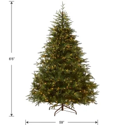 6.5 ft. Pre-Lit Fraser Grande Tree with Dual Color LED Lights