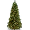 6.5 ft. Pre-Lit Jersey Fraser Fir Slim Tree with Clear Lights