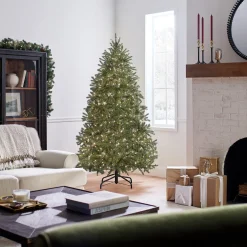 6.5 ft. Pre-Lit Jersey Fraser Fir Medium Tree with Clear Lights