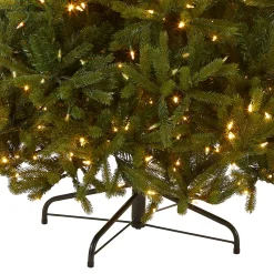 6.5 ft. Pre-Lit Jersey Fraser Fir Medium Tree with Dual Color LED Lights