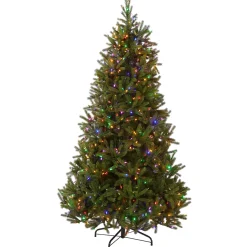 7.5 ft. Pre-Lit Jersey Fraser Fir Medium Tree with Dual Color LED Lights