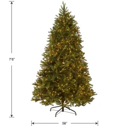 7.5 ft. Pre-Lit Jersey Fraser Fir Medium Tree with Clear Lights