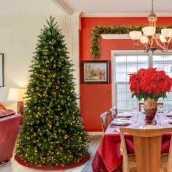 7.5 ft. Pre-Lit Jersey Fraser Fir Slim Tree with Clear Lights