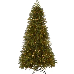 7.5 ft. Pre-Lit Jersey Fraser Fir Slim Tree with Clear Lights