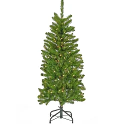 4.5 ft. Pre-Lit Kingswood Fir Pencil Tree with Clear Lights