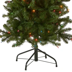 6.5 ft. Pre-Lit Kingswood Fir Pencil Tree with Multicolor Lights