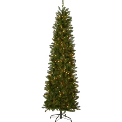 6 ft. Pre-Lit Kingswood Fir Pencil Tree with Clear Lights