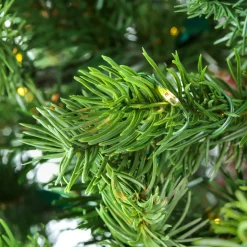 9 ft. Pre-Lit Lark Pine Medium Tree with Warm White LED Rice Lights