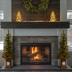 4 ft. Pre-Lit Leigh Valley Tree Set with Clear Lights