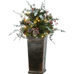 3 ft. Pre-Lit Meadow Basin Tree with LED Lights