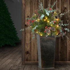 3 ft. Pre-Lit Meadow Basin Tree with LED Lights