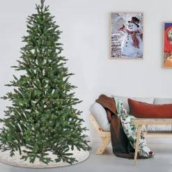 7.5 ft. Pre-Lit Merryweather Fir Feel Real Tree with Clear Lights
