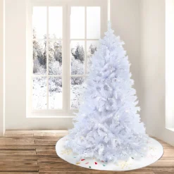 6.5 ft. Pre-Lit Millville White Tree with PowerConnect Warm White LED Lights