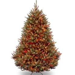 7.5 ft. Pre-Lit Natural Fraser Fir Tree with Multicolor Lights