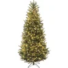 7.5 ft. Pre-Lit Natural Fraser Fir Slim Tree with Clear Lights