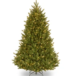 7.5 ft. Pre-Lit Natural Fraser Fir Tree with Clear Lights