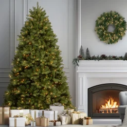 8 ft. Pre-Lit Newberry Spruce Tree with PowerConnect Dual Color LED Lights