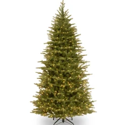 7.5 ft. Pre-Lit Nordic Spruce Slim Tree with Dual Color LED Lights