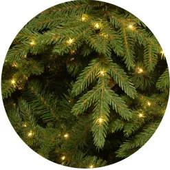 7.5 ft. Pre-Lit Nordic Spruce Slim Tree with Clear Lights