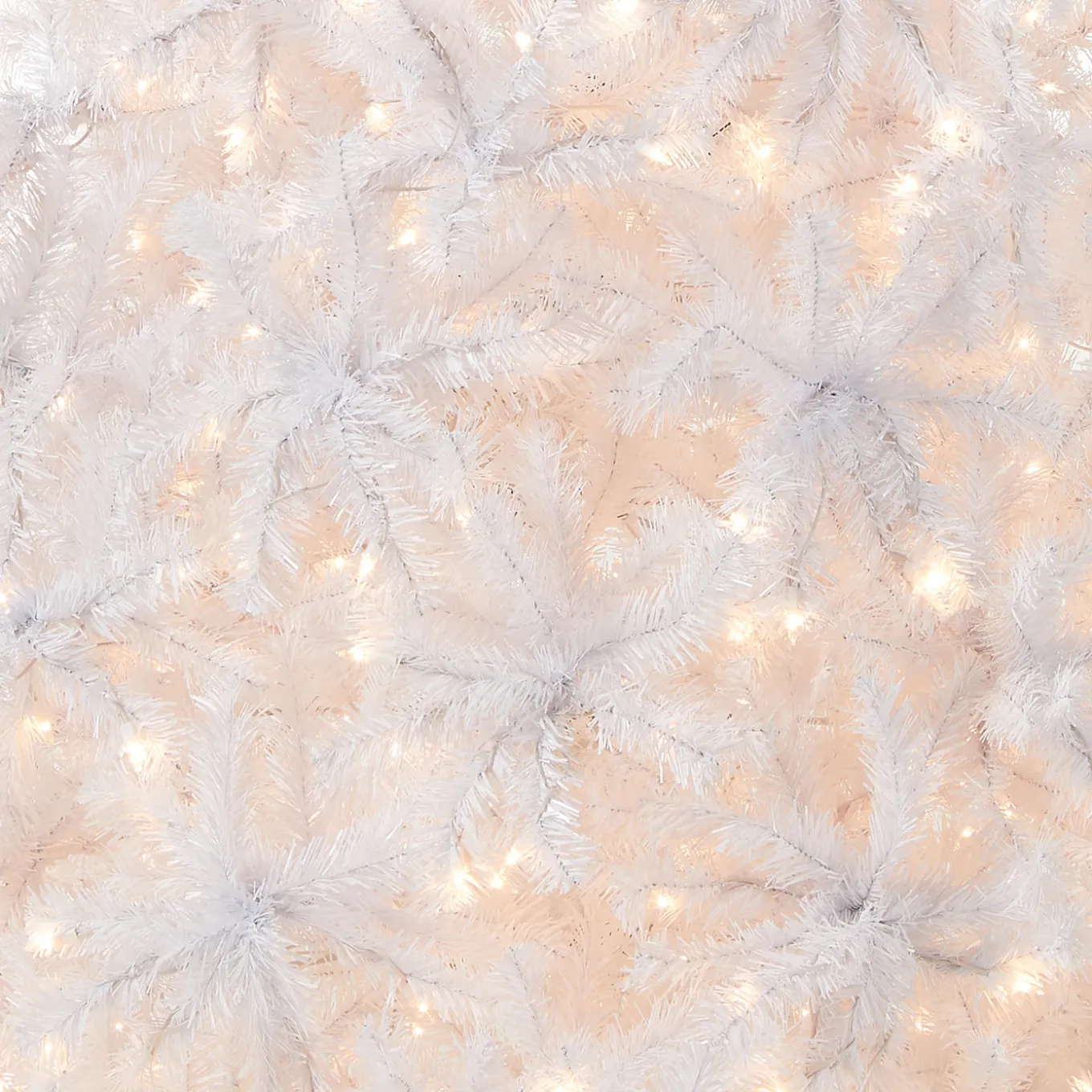 7.5 ft. Pre-Lit North Valley Spruce White Tree with Clear Lights