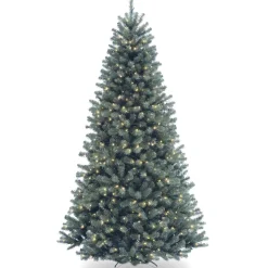 7 ft. Pre-Lit North Valley Spruce Blue Tree with Clear Lights