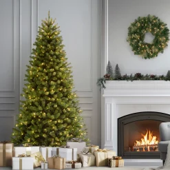 6.5 ft. Pre-Lit North Valley Spruce Tree with Clear Lights