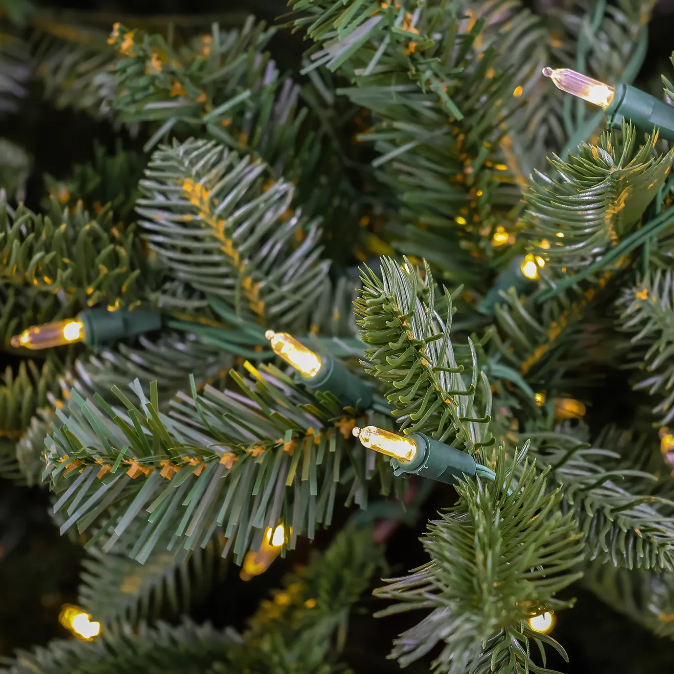 10 ft. Pre-Lit Norway Spruce Hinged Tree with Warm White LED Lights