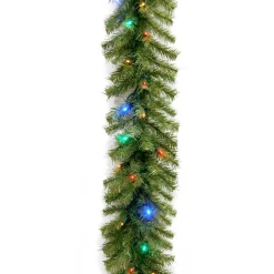 9 ft. Pre-Lit Norwood Fir Garland with Dual Color LED Lights