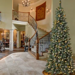 7.5 ft. Pre-Lit Oakley Hills Slim Tree with LED Lights