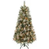 4.5 ft. Pre-Lit Perry Mixed Pine Tree with Clear Lights