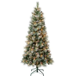 6 ft. Pre-Lit Perry Mixed Pine Tree with Clear Lights