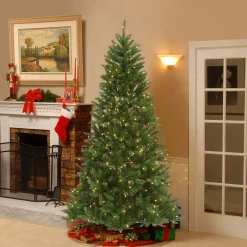 7.5 ft. Pre-Lit Peytom Spruce Tree with Clear Lights