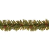 9 ft. Pre-Lit Pine Cone Garland with Clear Lights