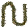 9 ft. Pre-Lit Plug-In Norwood Fir Garland with Clear Lights - 10 in Diameter